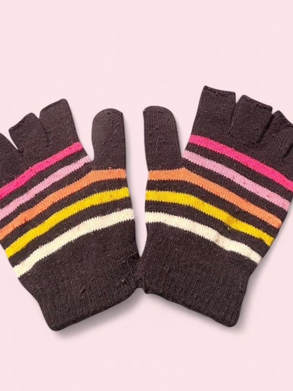 Colorful Striped Gloves